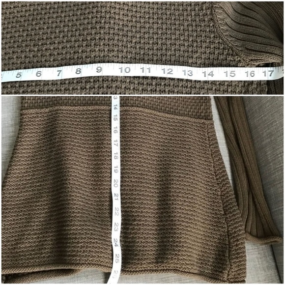 Calvin Klein brown button down knit long cardigan - Picture 7 of 7